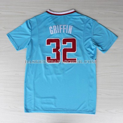 Maillot Manche Courte Los Angeles Clippers Griffin Bleu